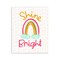 Stupell Industries Shine Bright Geometric Rainbow Wall Plaque Design by Mandy Ford Art + Illustration